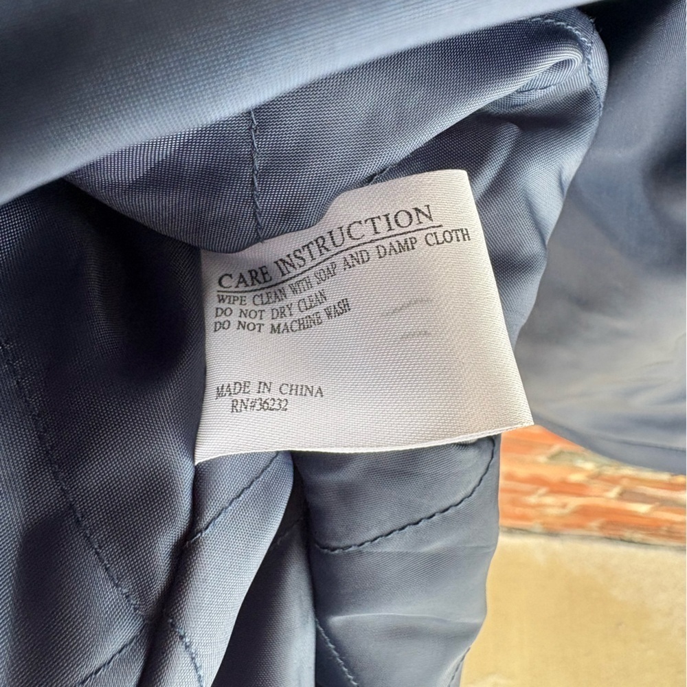 Giacca Double Breasted Trench Coat Windbreaker Size Medium Preowned - Picture 6 of 6